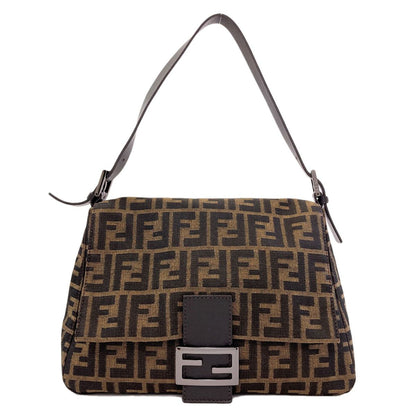 Fendi Zucca Pattern Mamma Bucket Shoulder Bag Canvas