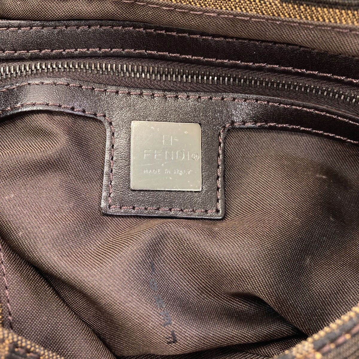 Fendi Zucca Pattern Mamma Bucket Shoulder Bag Canvas — view 6