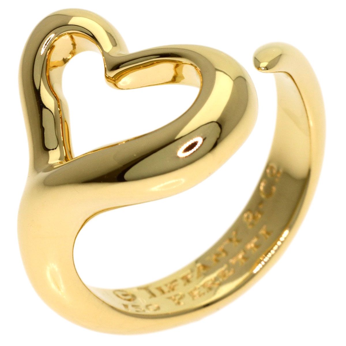 Tiffany & Co Open Heart Ring 18k Yellow Gold — view 2