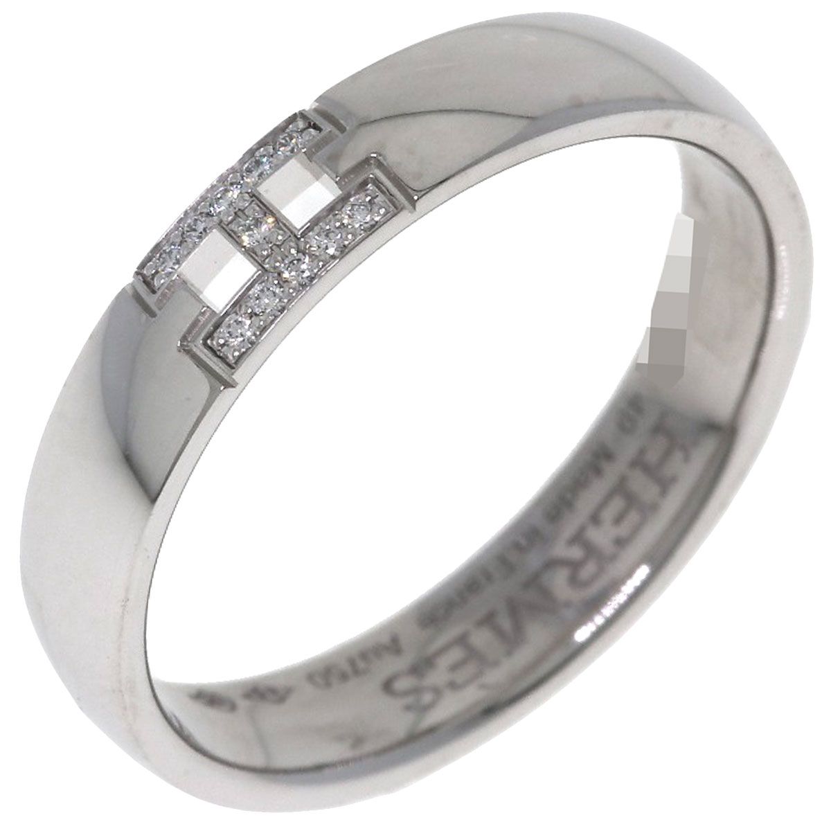 Hermes Ever Hercules Diamond 49 Ring 18k White Gold — view 2