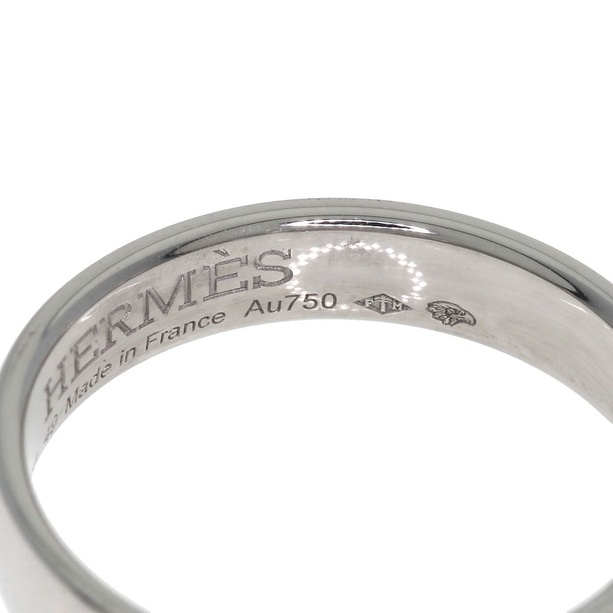 Hermes Ever Hercules Diamond 49 Ring 18k White Gold — view 7