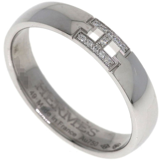 Hermes Ever Hercules Diamond 49 Ring 18k White Gold