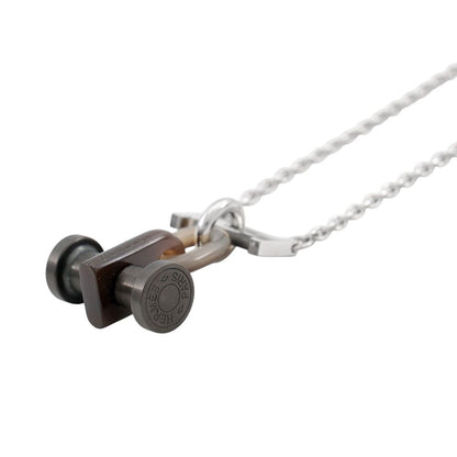 Hermes Necklace Mobile H Buffalo Horn Black — view 2