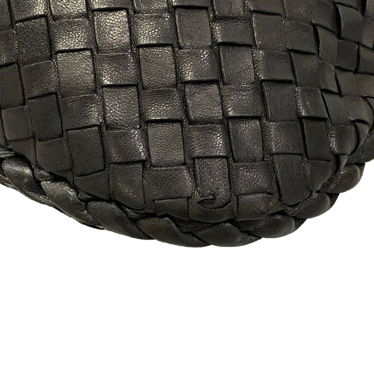 Bottega Veneta Handbag Intrecciato Black Leather — view 6