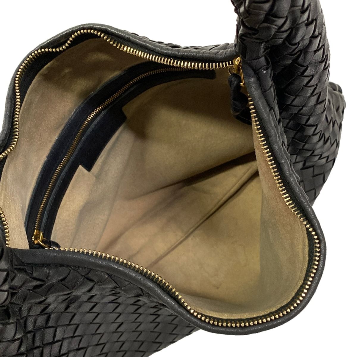 Bottega Veneta Handbag Intrecciato Black Leather — view 7