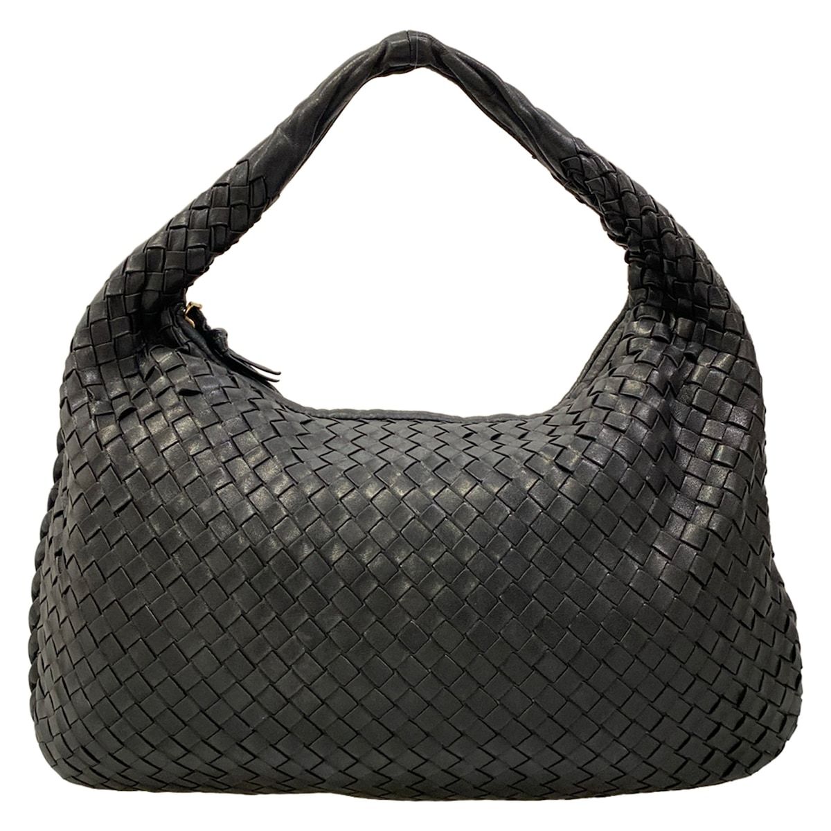 Bottega Veneta Handbag Intrecciato Black Leather