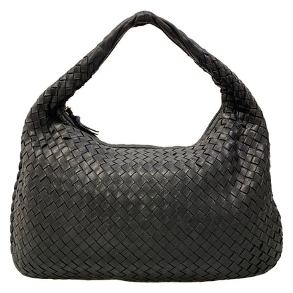 Bottega Veneta Handbag Intrecciato Black Leather