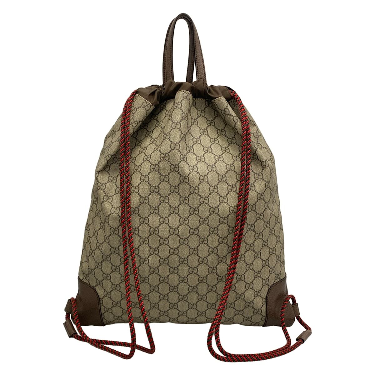 Gucci Backpack Angry Cat Beige Dark Brown Leather — view 3
