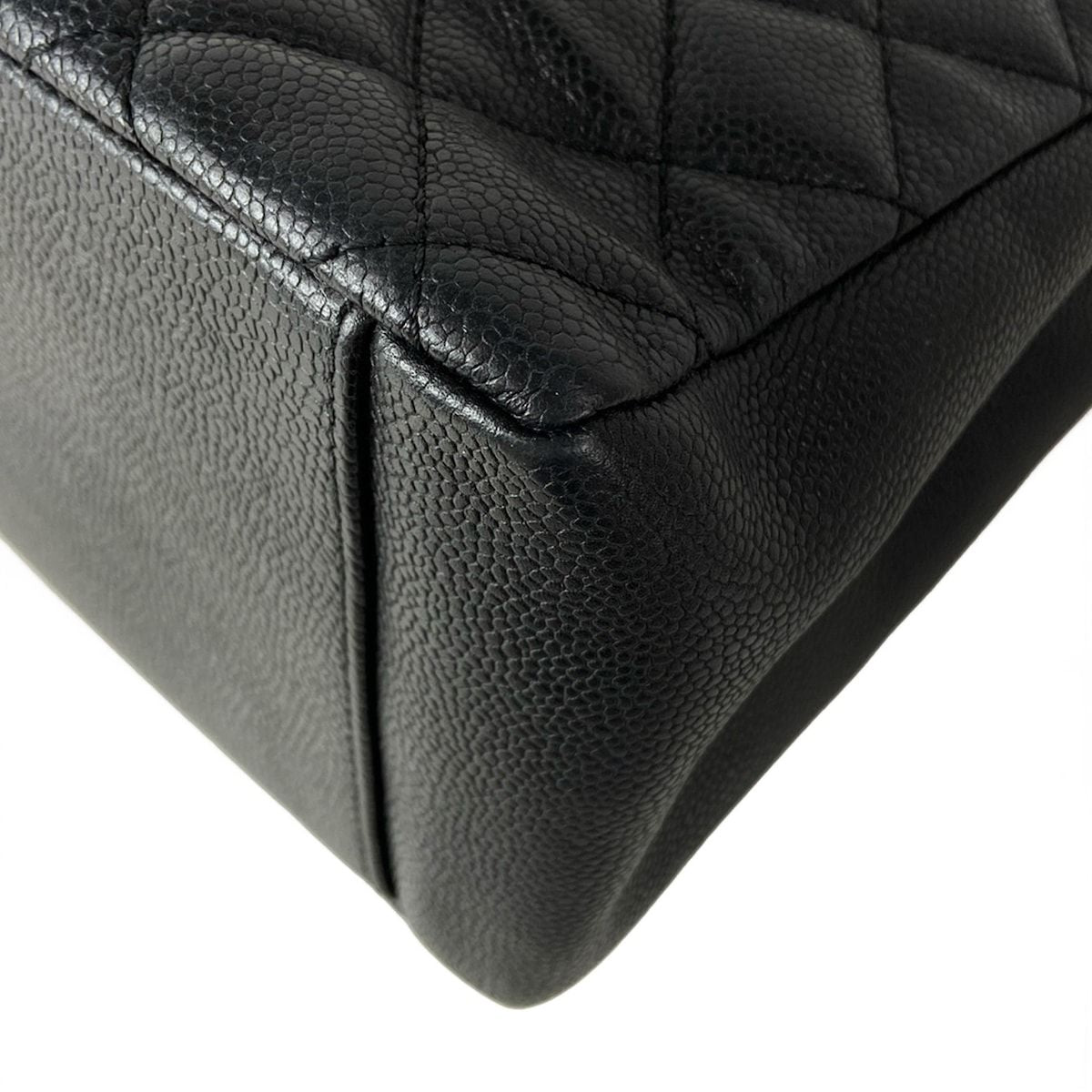Chanel Tote Bag Grand Shopping GST Chain Black Jumbo CC Logo — view 6