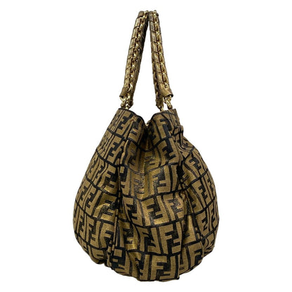 Fendi Tote Bag Zucca Pattern Gold — view 2
