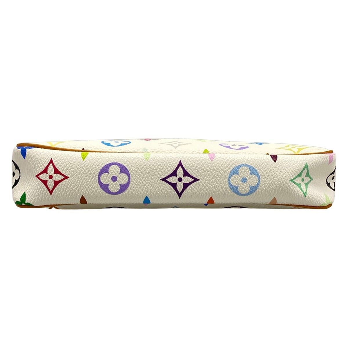 Louis Vuitton Handbag Monogram Multicolor Pochette Accessoires Blanc Leather — view 5