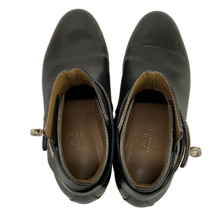 Hermes Short Boots Neo Black Kelly Silver — view 7