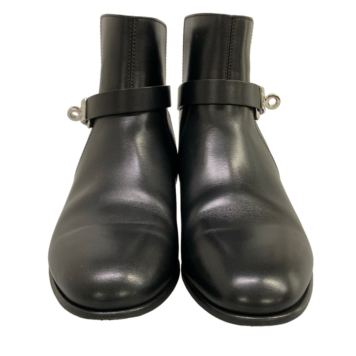 Hermes Short Boots Neo Black Kelly Silver — view 5