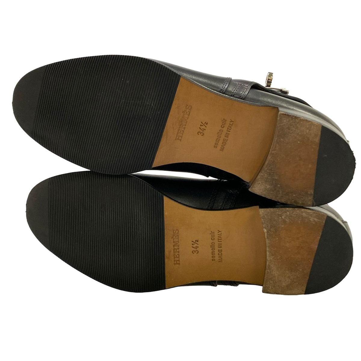 Hermes Short Boots Neo Black Kelly Silver — view 8