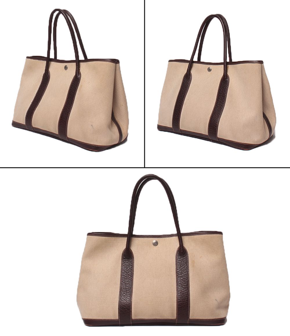 Hermes Tote Bag Toile H Garden Party PM — view 2