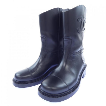 Chanel Short Boots Black — view 3