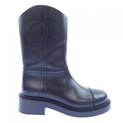 Chanel Short Boots Black