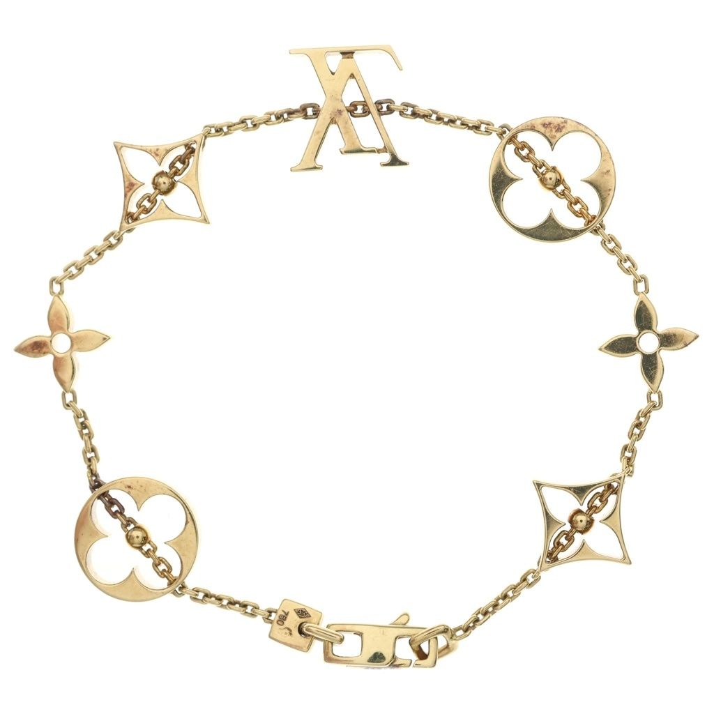 Louis Vuitton Monogram Bracelet Gold Chain — view 2