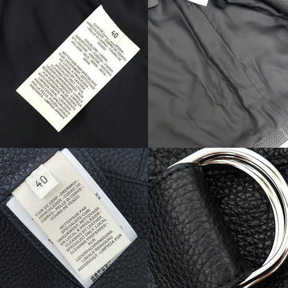 Hermes Leather Coat Sellier Buttons 5 Hanger Garment Included — view 8
