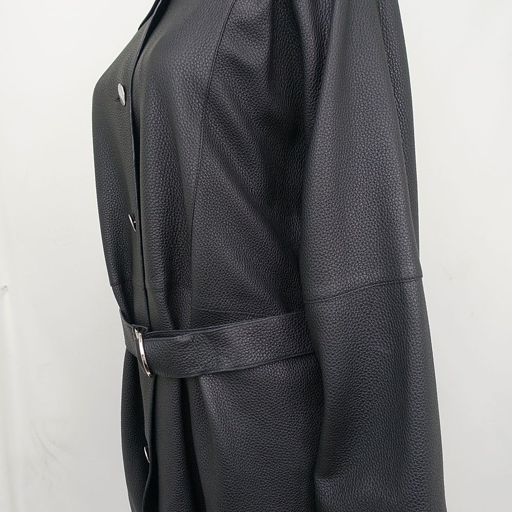 Hermes Leather Coat Sellier Buttons 5 Hanger Garment Included — view 3