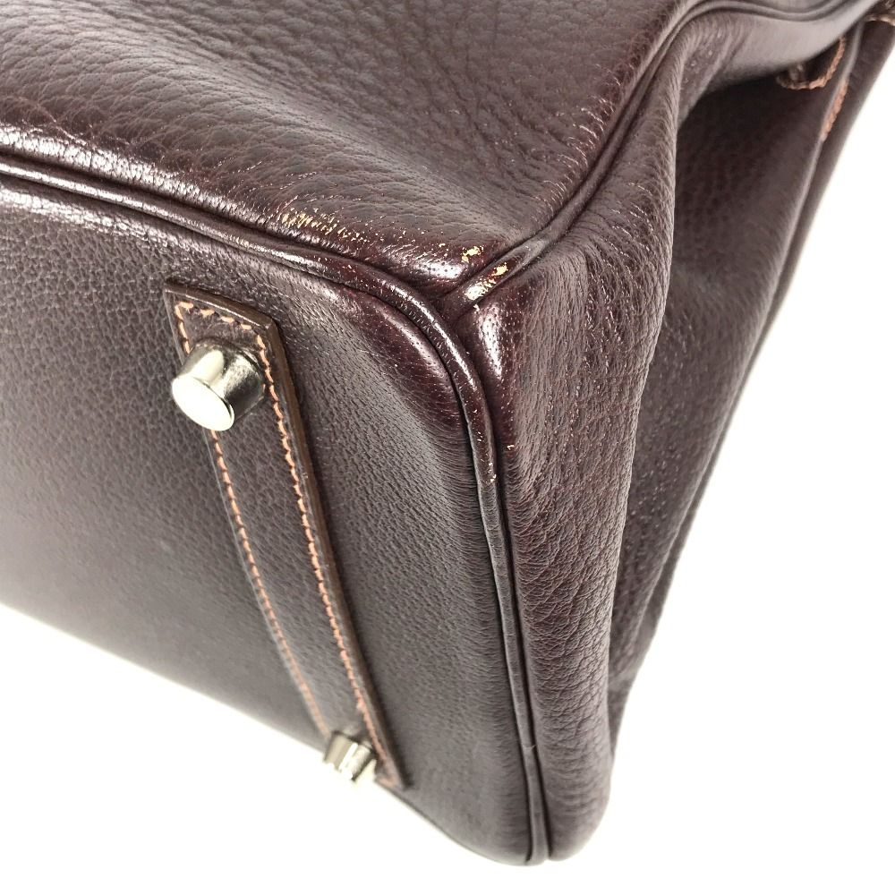 Hermes Handbag Birkin 30 Fjord Havana Brown — view 6