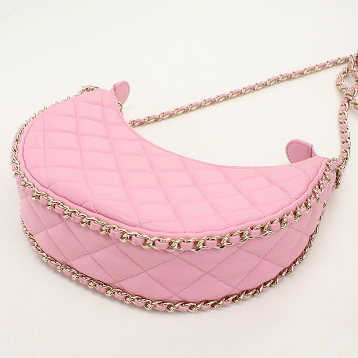 Chanel Small Hobo Quilted Shoulder Bag Lambskin — view 2