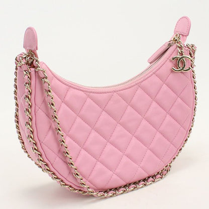 Chanel Small Hobo Quilted Shoulder Bag Lambskin
