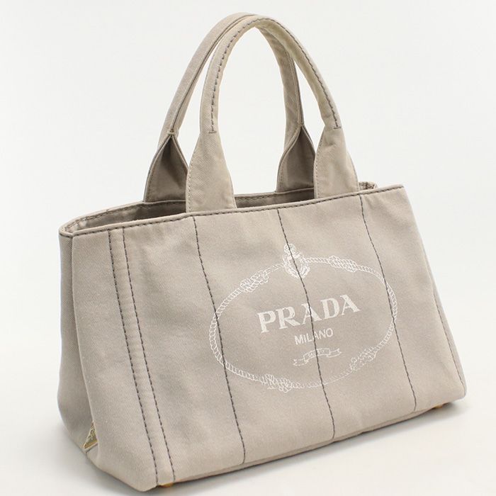 Prada 2-Way Canapa Tote Bag Canvas