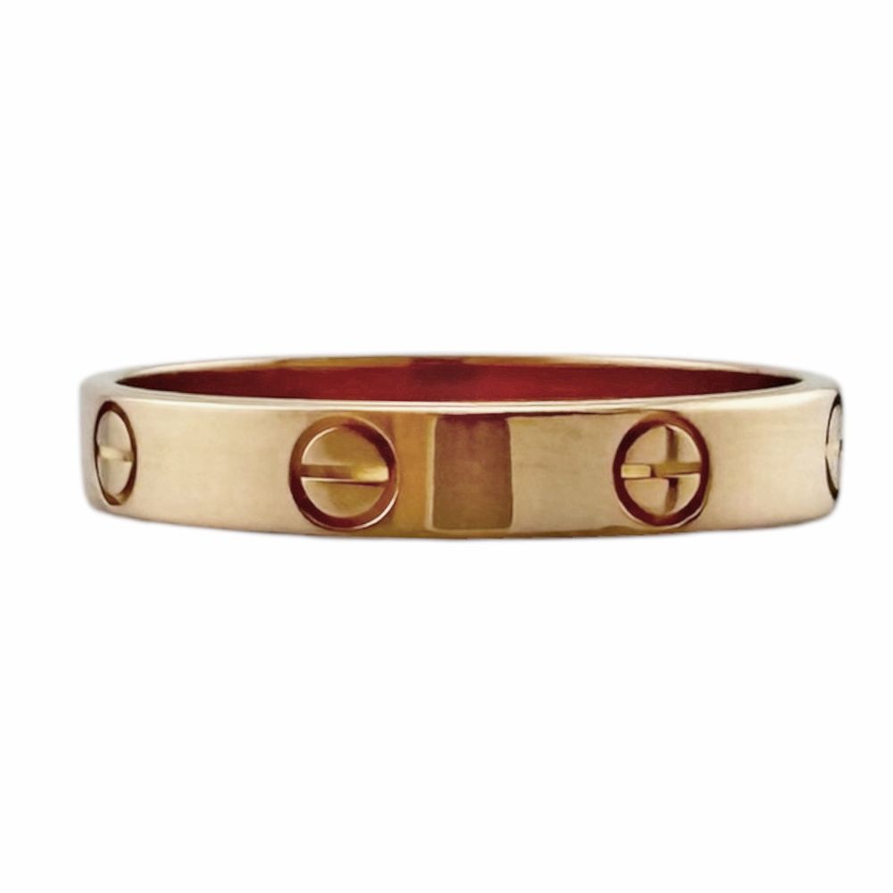 Cartier Mini Love Ring 18k Pink Gold — view 3