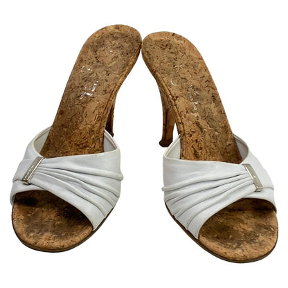 Chanel Mules White Leather — view 2