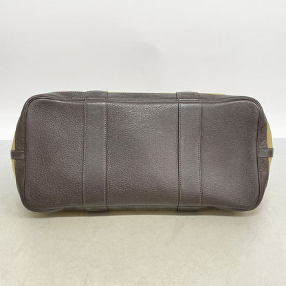 Hermes Tote Bag Garden Party PM Toile Officier Brown Silver — view 3