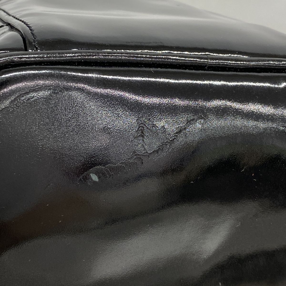 Chanel Vanity Bag Patent Leather Black Gold — view 6