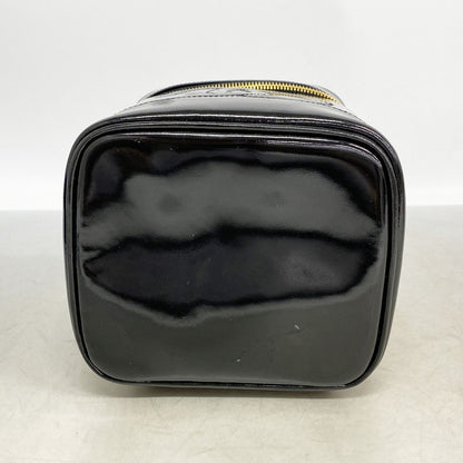 Chanel Vanity Bag Patent Leather Black Gold — view 3
