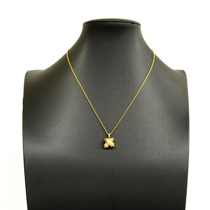 Tiffany & Co Necklace Signature 18k Yellow Gold Diamond — view 7
