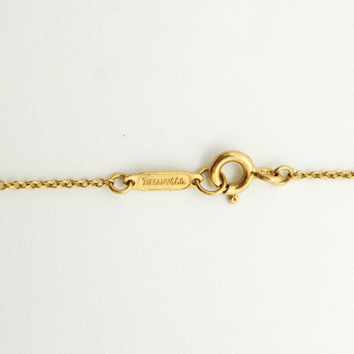 Tiffany & Co Necklace Signature 18k Yellow Gold Diamond — view 4