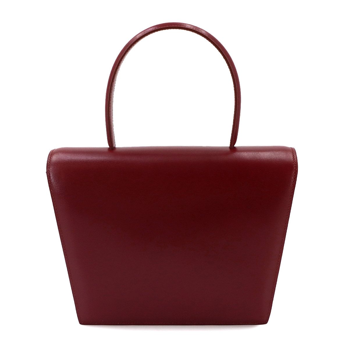 Hermes Frigate Hand Bag Box Calf Rouge Ash Silver Gold — view 2