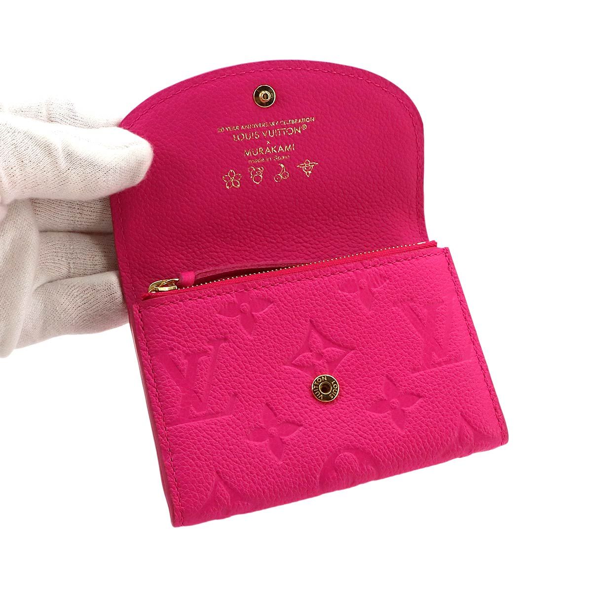 Louis Vuitton LV x Takashi Murakami Monogram Empreinte Porte Monnaie Rosalie — view 5