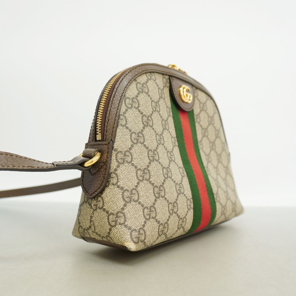 Gucci Shoulder Bag Ophidia Brown Gold — view 2