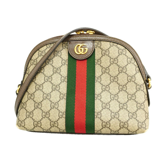 Gucci Shoulder Bag Ophidia Brown Gold