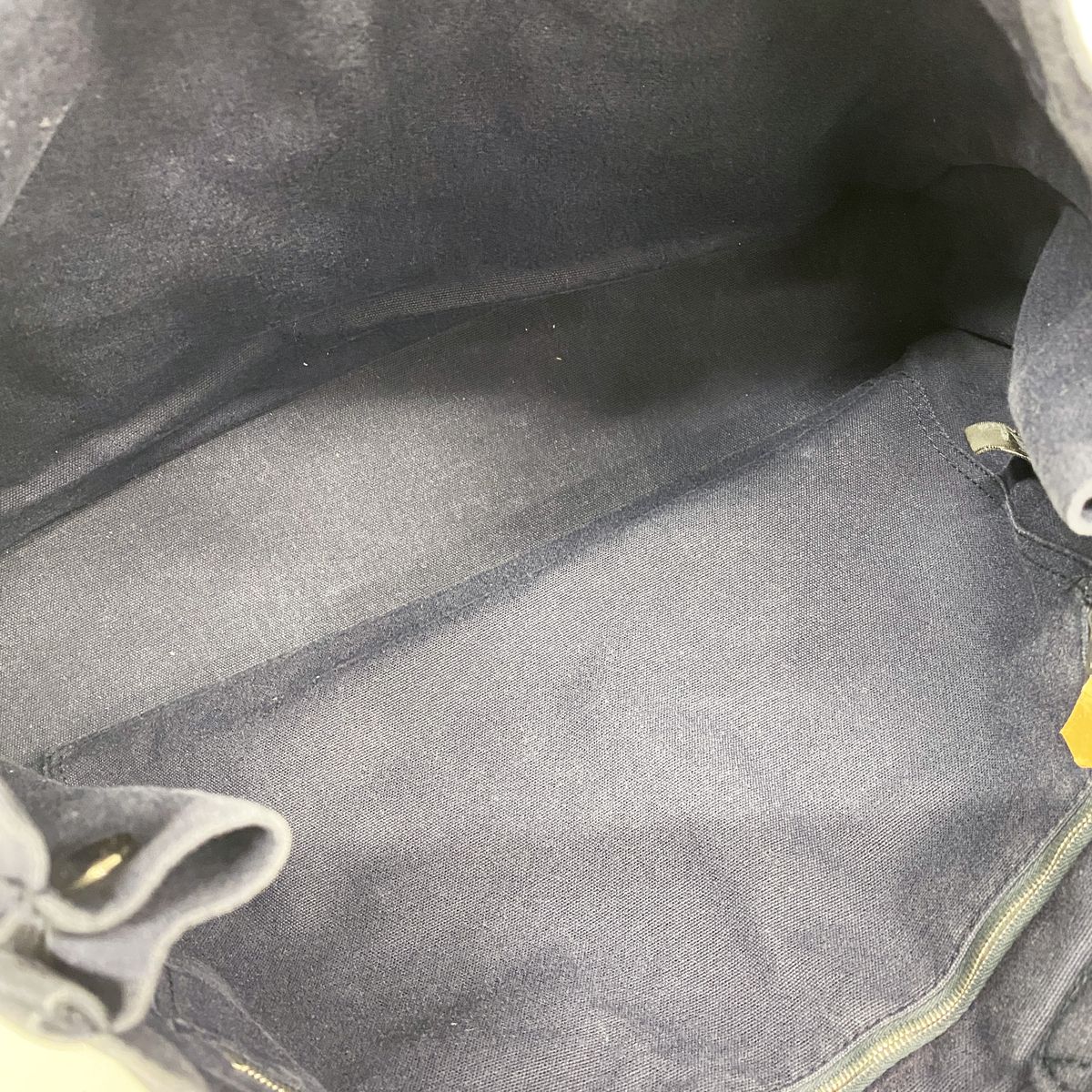 Hermes Tote Bag Fourre Tout MM Canvas Navy Silver — view 4