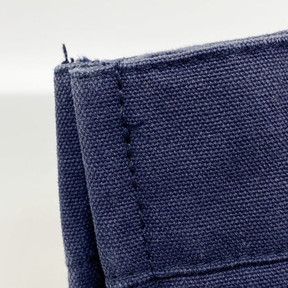 Hermes Tote Bag Fourre Tout MM Canvas Navy Silver — view 8