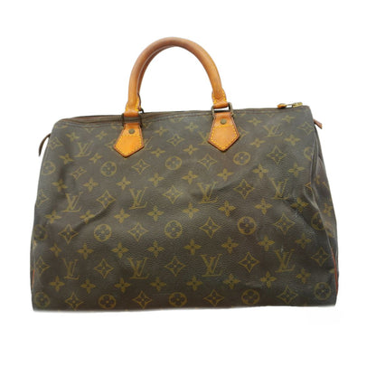 Louis Vuitton Handbag Monogram Speedy 35 Brown