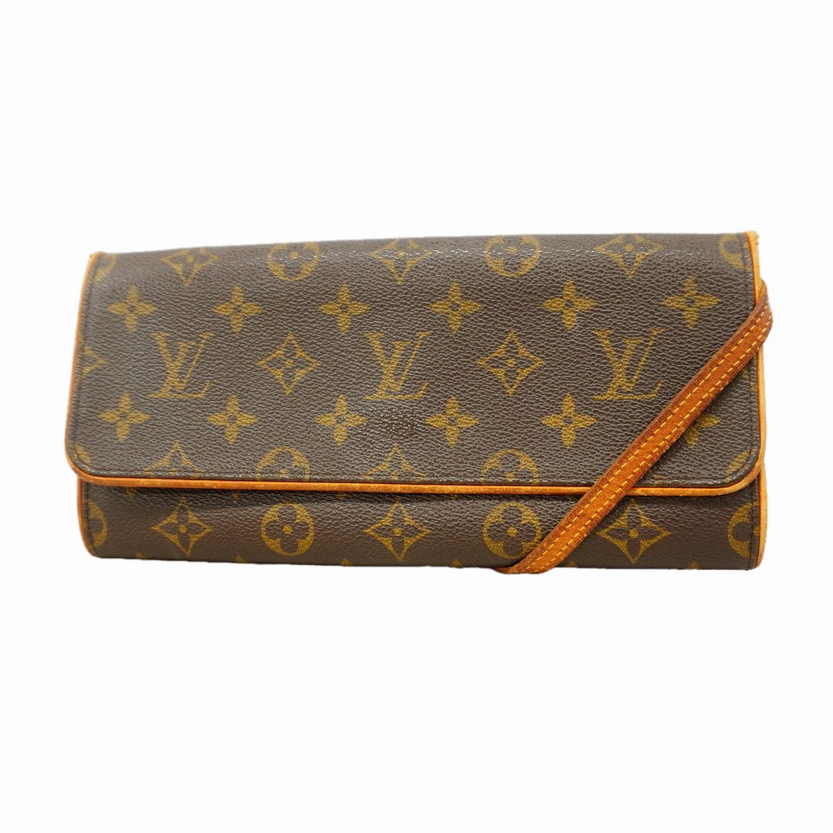 Louis Vuitton Shoulder Bag Monogram Pochette Twin GM Brown