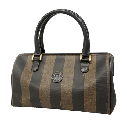 Fendi Handbag Pecan Black Brown Gold