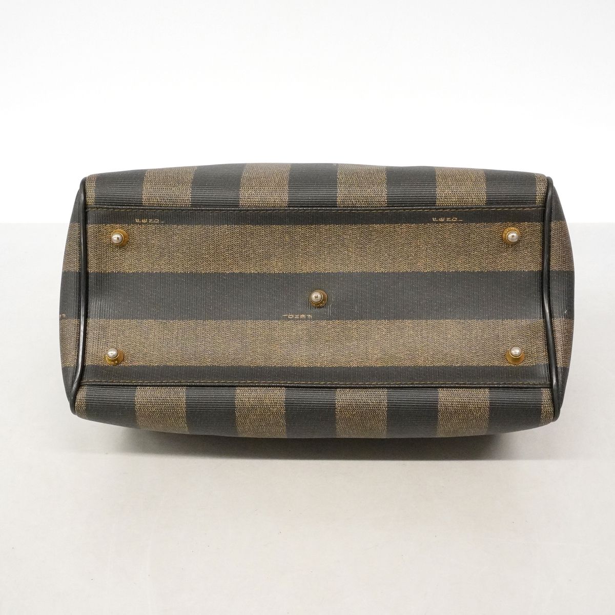 Fendi Handbag Pecan Black Brown Gold — view 3