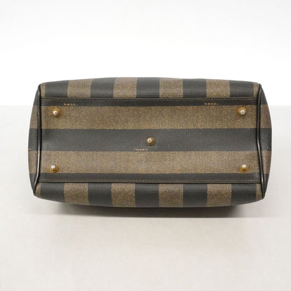 Fendi Handbag Pecan Black Brown Gold — view 3