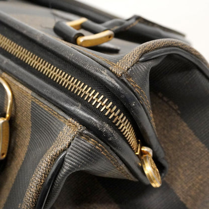 Fendi Handbag Pecan Black Brown Gold — view 6