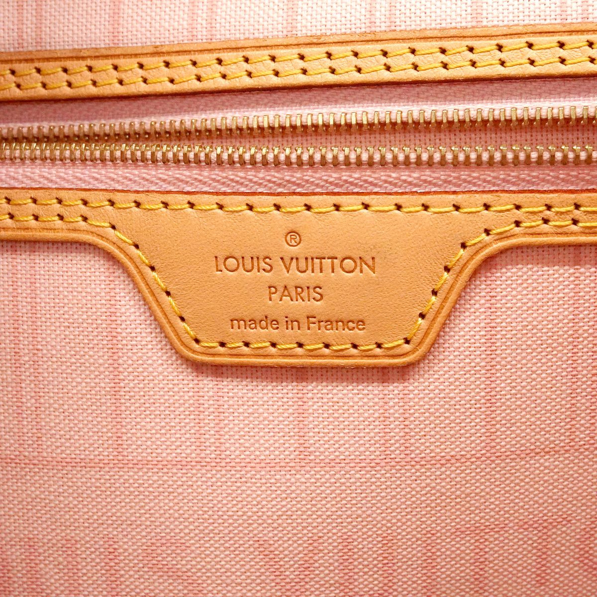 Louis Vuitton Tote Bag Damier Azur Neverfull MM Rose Ballerine — view 5