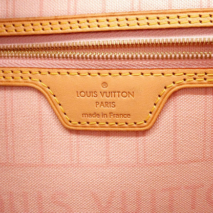 Louis Vuitton Tote Bag Damier Azur Neverfull MM Rose Ballerine — view 5