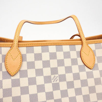 Louis Vuitton Tote Bag Damier Azur Neverfull MM Rose Ballerine — view 8